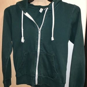 Green H&M Zipuo Hoodie